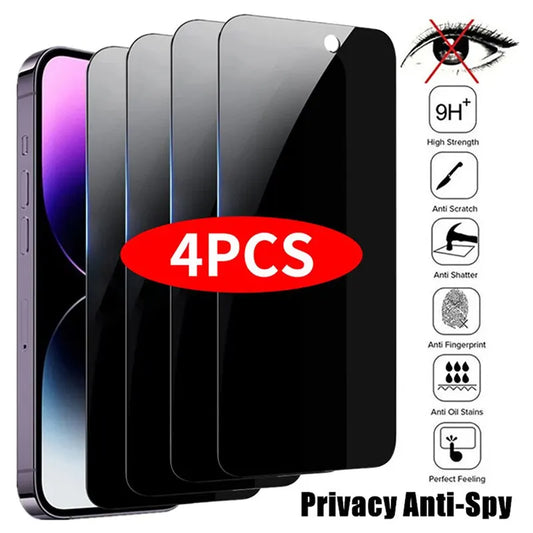 4PCS Privacy Screen Protector For iPhone